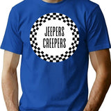 Jeepers Creepers T-Shirt - Retro Graphic Tee for Men & Women - Blue