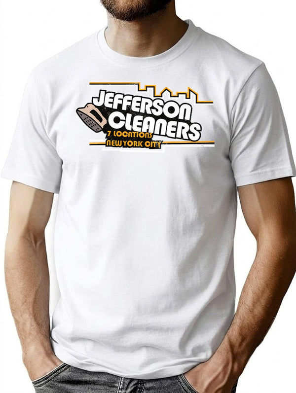 Jefferson Cleaners (1) T-Shirt - Retro Graphic Tee for Men & Women - White