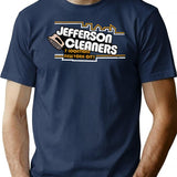 Jefferson Cleaners (1) T-Shirt - Retro Graphic Tee for Men & Women - Navy
