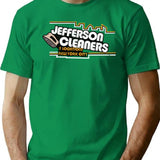 Jefferson Cleaners (1) T-Shirt - Retro Graphic Tee for Men & Women - Green
