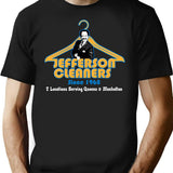 Jefferson Cleaners T-Shirt - Retro Graphic Tee for Men & Women - Black