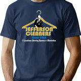 Jefferson Cleaners T-Shirt for Men & Women, T-Shirts Graphic Tee - Navy