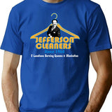 Jefferson Cleaners T-Shirt - Retro Graphic Tee for Men & Women - Blue