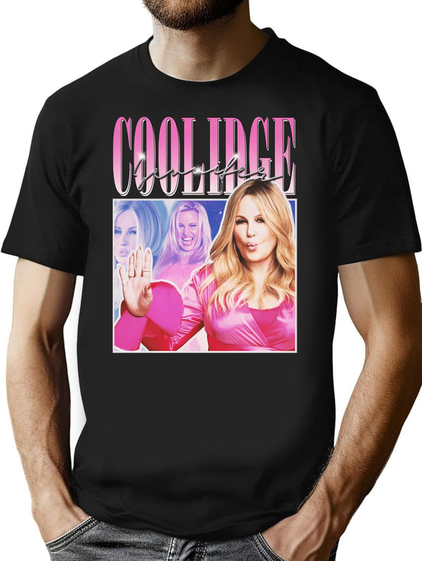 Jennifer Coolidge Vintage Retro 90s Style Inspired Graphic36 T-Shirt - Black