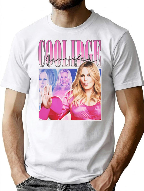 Jennifer Coolidge Vintage Retro 90s Style Inspired Graphic36 T-Shirt - White