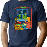 Jenny's New Friends T-Shirt - Retro Graphic Tee for Men & Women - Navy