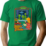 Jenny's New Friends T-Shirt - Retro Graphic Tee for Men & Women - Green