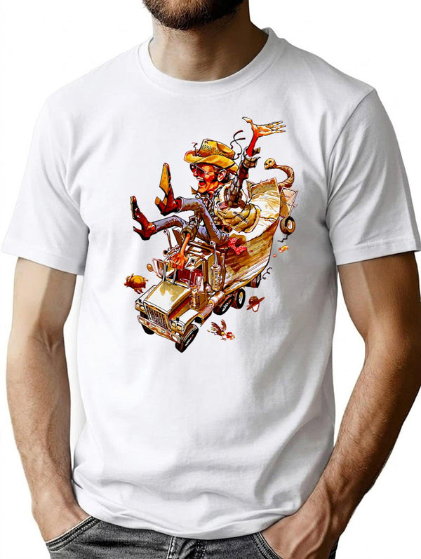 Jerry And The Bandit T-Shirt - Retro Graphic Tee for Men & Women - White