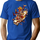 Jerry And The Bandit T-Shirt - Retro Graphic Tee for Men & Women - Blue