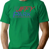Jiffy Park T-shirt - Retro Graphic Tee for Men & Women - Green