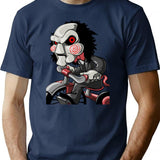 Jigsaw T-Shirt for Men & Women, T-Shirts Graphic Tee - Navy