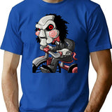 Jigsaw T-Shirt for Men & Women, T-Shirts Graphic Tee - Blue