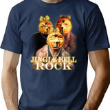 Jingle Bell Rock T-Shirt - Retro Graphic Tee for Men & Women - Navy