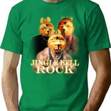 Jingle Bell Rock T-Shirt - Retro Graphic Tee for Men & Women - Green