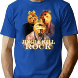 Jingle Bell Rock T-Shirt - Retro Graphic Tee for Men & Women - Blue