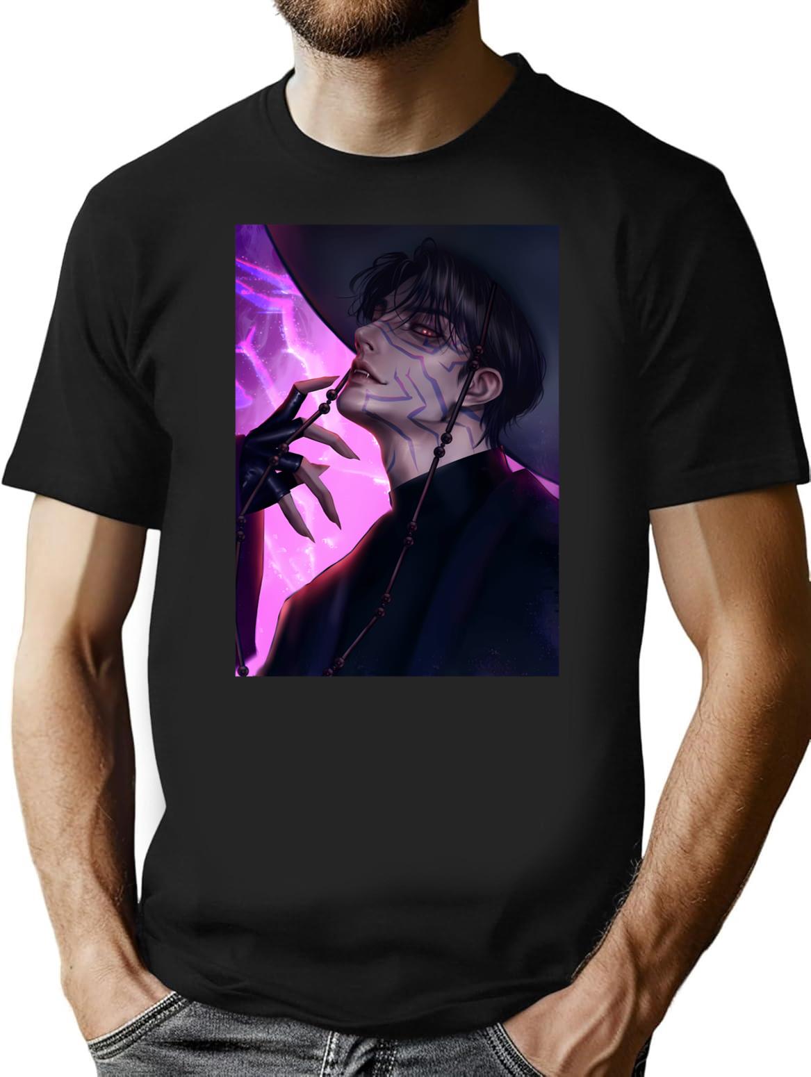 Jinu K-Pop Demon Hunters T-Shirt for Men & Women, T-Shirts Graphic Tee - Black