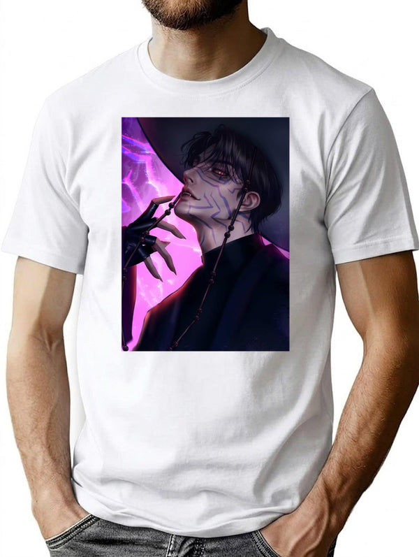Jinu K-Pop Demon Hunters T-Shirt for Men & Women, T-Shirts Graphic Tee - White