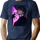 Jinu K-Pop Demon Hunters T-Shirt for Men & Women, T-Shirts Graphic Tee - Navy