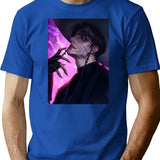 Jinu K-Pop Demon Hunters T-Shirt for Men & Women, T-Shirts Graphic Tee - Blue