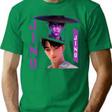 Jinu Saja Kpop Demon Hunters T-Shirt for Men & Women, T-Shirts Graphic Tee - Green