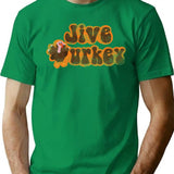 Jive Turkey Vintage Thanksgiving T-Shirt - Retro Graphic Casual Tee - Green
