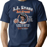 Jj Evans Art Classes Dks Worn T-Shirt for Men & Women, T-Shirts Graphic Tee - Navy