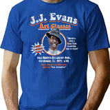 Jj Evans Art Classes Dks Worn T-Shirt for Men & Women, T-Shirts Graphic Tee - Blue