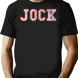Jock Vintage T-Shirt - Retro Graphic Casual Tee - Black