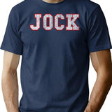 Jock Vintage T-Shirt - Retro Graphic Casual Tee - Navy