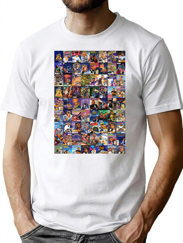 Joe Camel T-Shirt - Retro Graphic Tee for Men & Women - White