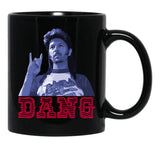 Joe Dirt Dang Funny Black Coffee Mug - Black