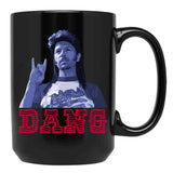 Joe Dirt Dang Funny Black Coffee Mug - Black
