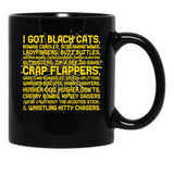 Joe Dirt Got Black Cats Black Coffee Mug - Black
