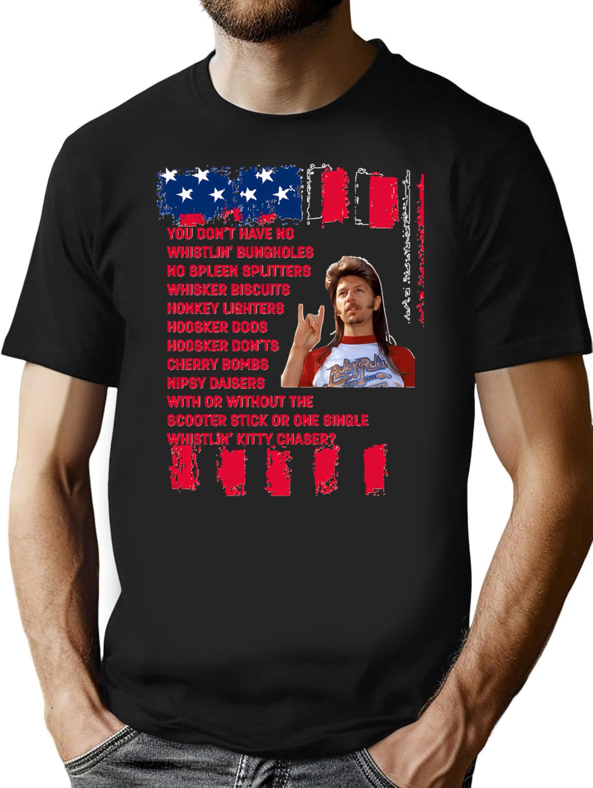 Joe Dirt Joe Dirt Merica Joe Dirt Bleach Fourth Of July 4th Of July Classic T Shirt - Black