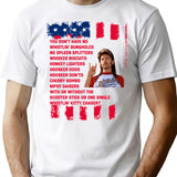Joe Dirt Joe Dirt Merica Joe Dirt Bleach Fourth Of July 4th Of July Classic T Shirt - White
