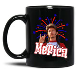 Joe Dirt Joe Dirt Merica Joe Dirt Bleach Fourth Of July 4Th Of July (3) Black Coffee Mug