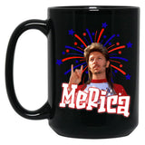 Joe Dirt Joe Dirt Merica Joe Dirt Bleach Fourth Of July 4Th Of July (3) Black Coffee Mug