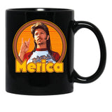 Joe Dirt - Merica 70S Aesthetic Style Fan Art Gift For Fans Black Coffee Mug - Black