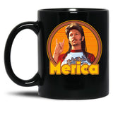 Joe Dirt - Merica 70S Aesthetic Style Fan Art Gift For Fans Black Coffee Mug