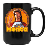 Joe Dirt - Merica 70S Aesthetic Style Fan Art Gift For Fans Black Coffee Mug - Black