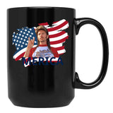 Joe Dirt Merica TMugs Funny Black Coffee Mug - Black