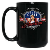 Joe Dirt Merica (1) Black Coffee Mug