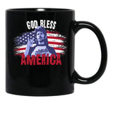 Joe Dirt Merica (2) Black Coffee Mug - Black