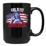 Joe Dirt Merica (2) Black Coffee Mug - Black