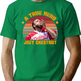 Joey Chestnut A True Hero Artwork T-Shirt - Green