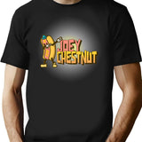 Joey Chestnut Dabbing Hot Dog T-Shirt - Retro Graphic Tee for Men & Women - Black