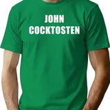 John Cocktosten T-Shirt - Retro Graphic Tee for Men & Women - Green