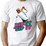 John Daly Rip It Sip It Golf T-Shirt - White