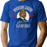 John Lewis American Legend Good Trouble T-Shirt for Men & Women, T-Shirts Graphic Tee - Blue