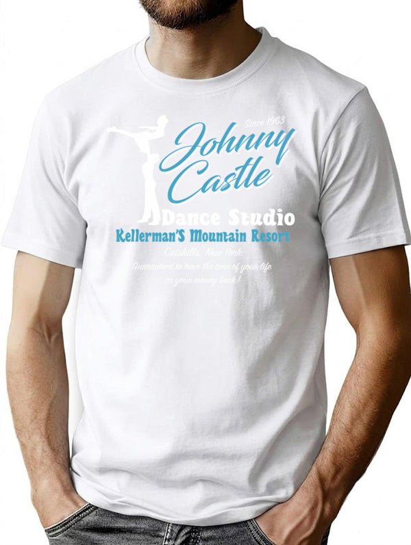 Johnny Castle Dance Studio T-Shirt for Men & Women, T-Shirts Graphic Tee - White